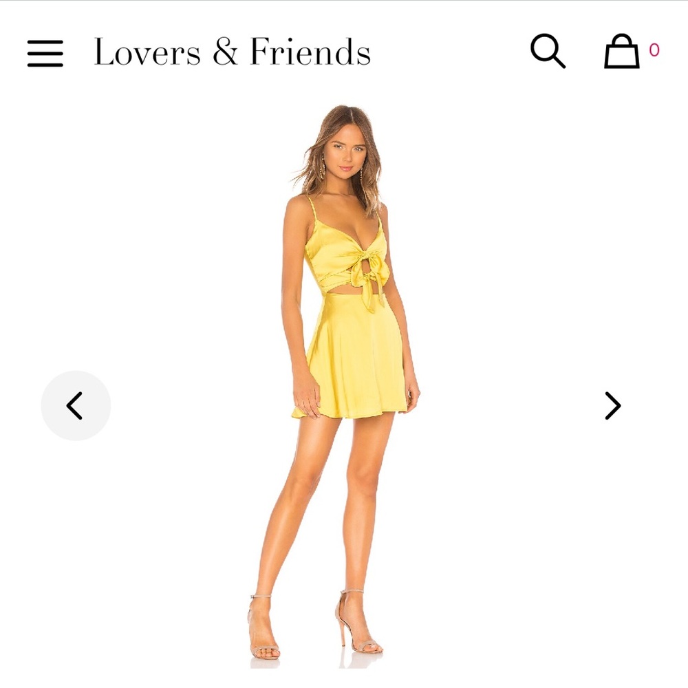 Lovers and Friends Nate yellow mini dress - Picture 6 of 7